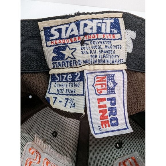 Vintage Starter Cleveland Browns NFL Pro Line Brown One Size 7 to 7 1/2 Cap Hat - Picture 8 of 8